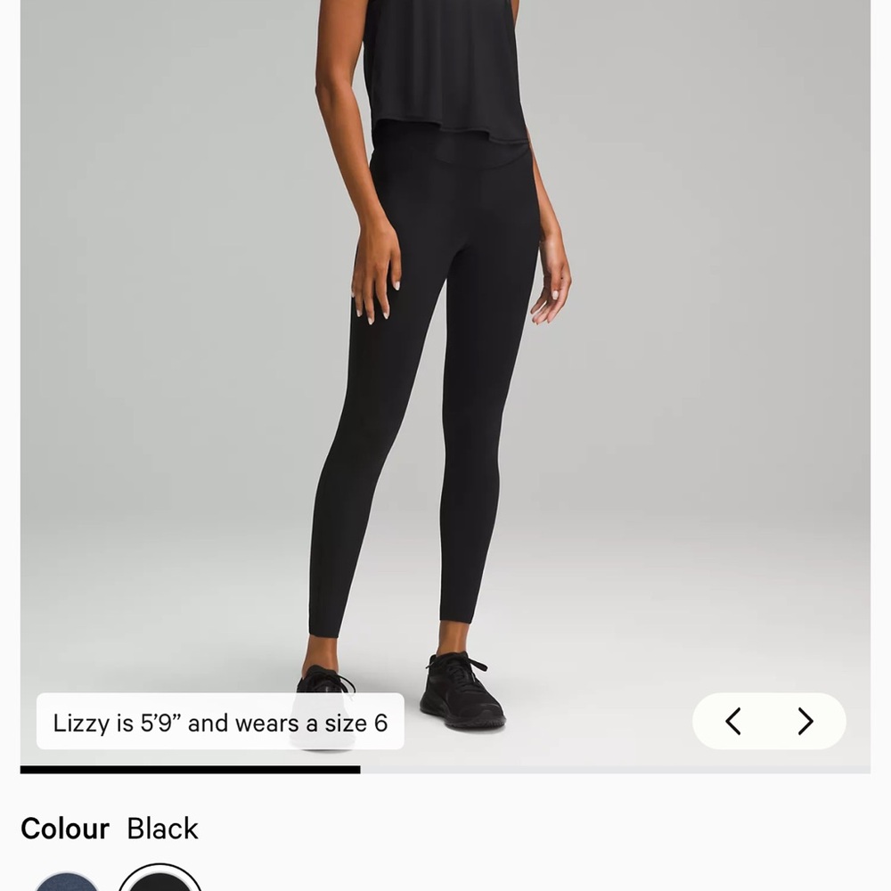 Lululemon base pace High Rise tight 28” Leggings size 4